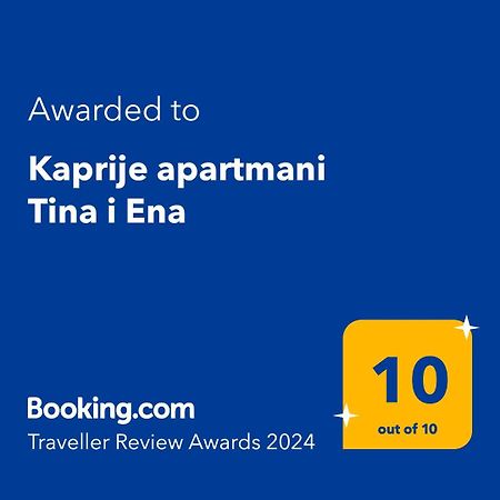 Kaprije Apartmani Tina I Ena Eksteriør bilde